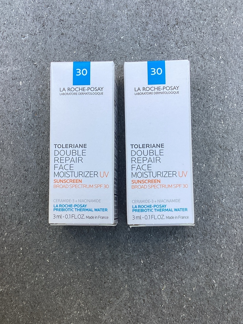 2 La Roche Posay Toleriane Double Repair Face Moisturizer UV SPF 30 Samples